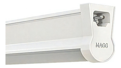 Luminario Led Lineal Sobreponer A Techo 21w Blanco 30k Magg