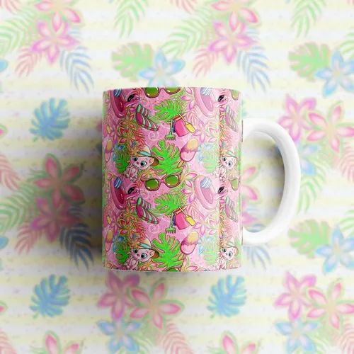 Kit Plantillas Tazas Gatitos Hawaii Kawaii Gatos Infantiles