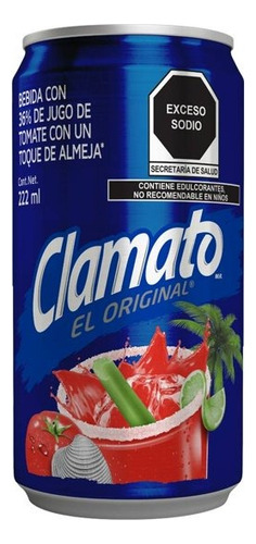 10 Pza Bebida Clamato El Original Con Jugo De Tomate Y Almej