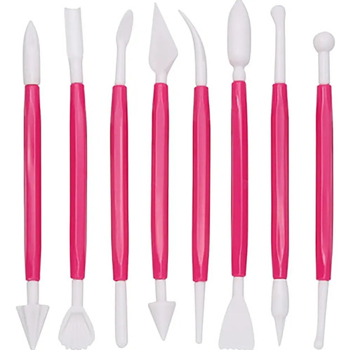 Set De Estecas Para Moldear Fondant Repostería 8 Piezas