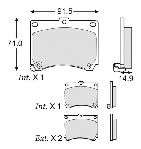 Balatas De Disco Delanteras Ford Escort 1994-2003