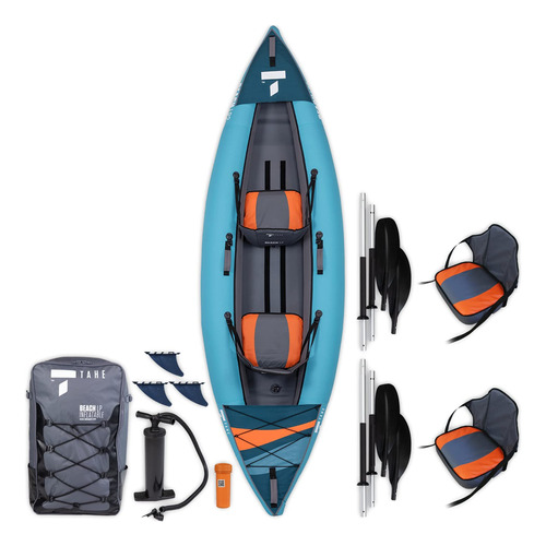 Tahe Beach Lp3 - Kayak Inflable Prémium Para 3 Personas, P.