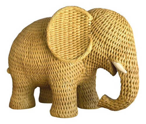 Escultura Elefante Bege Poliresina - Mart