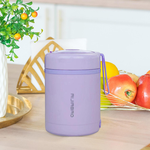 Contenedor De Comida Aislado, Almuerzo Bento Box A Violeta
