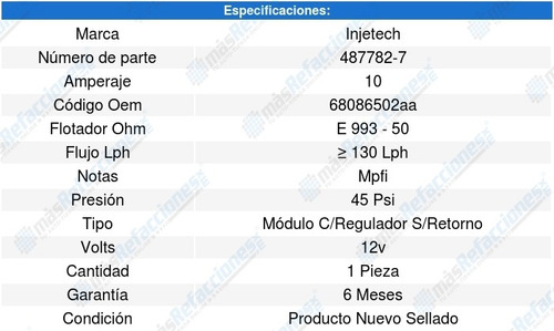 Modulo Bomba Combustible 3500 8cil 6.4l 14-17 8131843