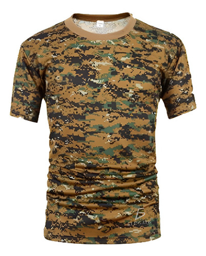 Playera Camiseta Tactica Camuflaje Urbano Transpirable 