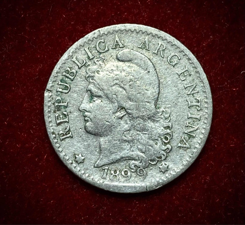 Moneda 5 Centavos Argentina 1899 Km 34 Cj 133.2 Cuproniquel