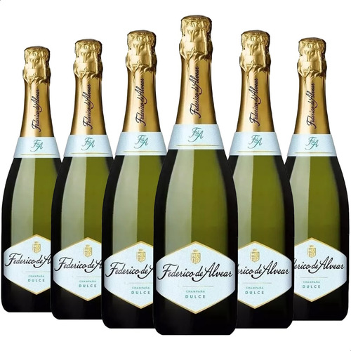 Champagne Espumante Federico Alvear Dulce 750ml Caja X6 Pack