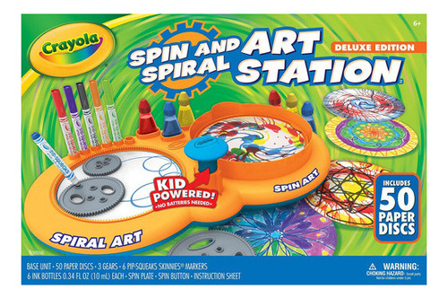 Tableta De Escritura Crayola Spin & Spiral Art Station Delux