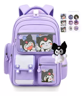 Mochila Kuromi Escolar Para Niñas De Escuela Primaria