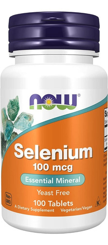 Selenium 100 Mg X 100 Tablets - Veganos - Usa