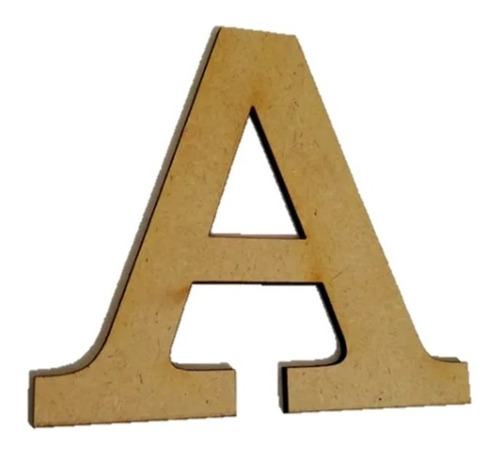 5 Letras Mdf De 3mm Con Base , De 15cm 