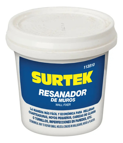 Resanador Muros Cubeta 236ml Interiores Exteriores Surtek