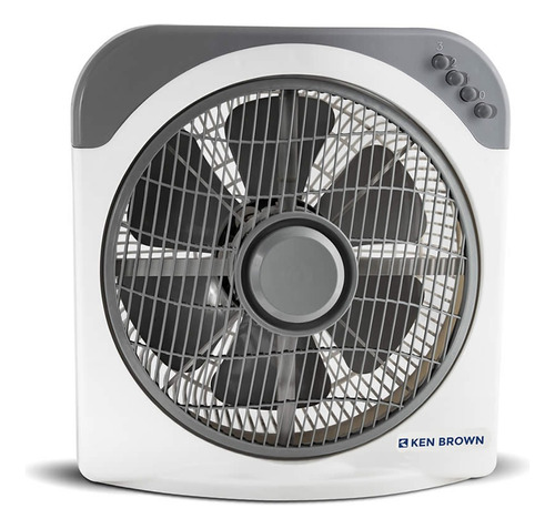 Ventilador Turbo Ken Brown Kb-12 12 40w Cantidad de aspas 6 Color de la estructura Gris Color de las aspas Gris Diámetro 35 cm Material de las aspas Plástico