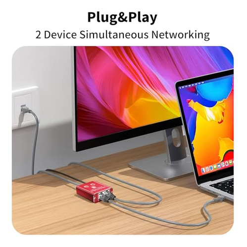 Pack De Divisores Ethernet 1 A 2 1000 Mbps Para Red Gigabit