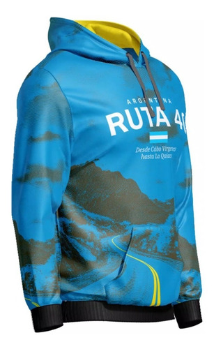Imagen 3 de 3 de Buzo Hoodie Argentina Ruta 40 Mod 11
