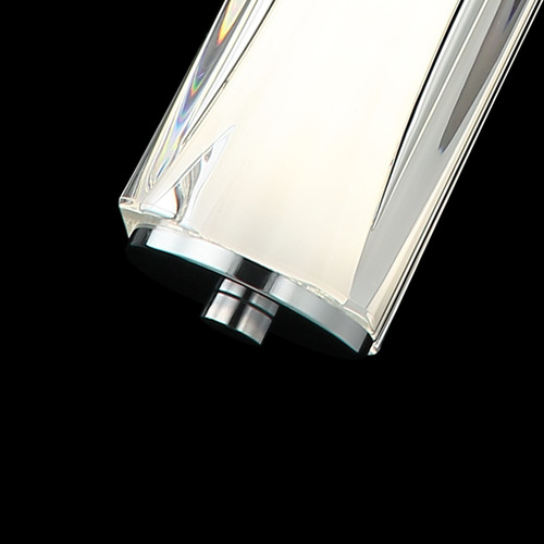 Lampara Colgante Acrílico Rectangular Led 4 Luces