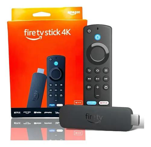 Amazon Fire Tv Stick 4k 2ª geração Controle Remoto Por Voz Com Al...