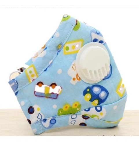 Mascarilla Tapa Boca Valvula Para Niñas(os) Pack De 2 Und