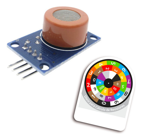Kit 2 Sensor Mq-3 Gás / Álcool, Etanol Arduino Raspberry