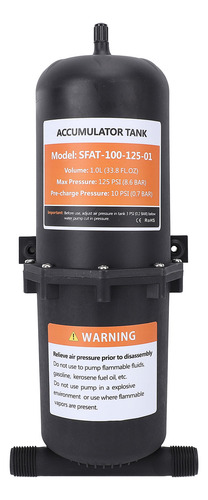 Tanque Acumulador Prepresurizado 1l 125psi 1/2 Mnpt Rv 2