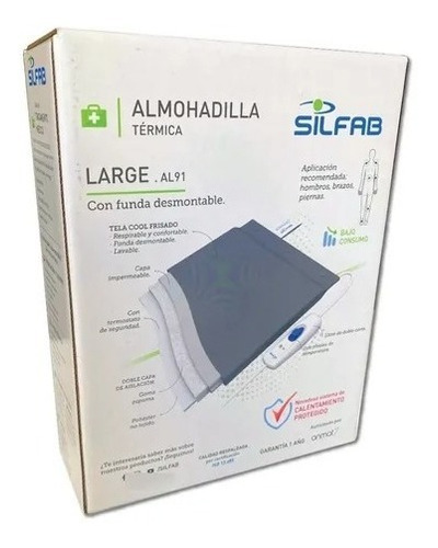 Almohadilla Eléctrica Silfab Espalda Large 41 X 28 Cm - AL91