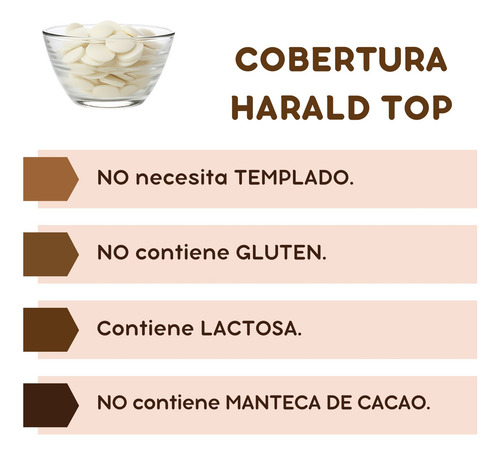 Chocolate Harald Blanco En Gotas 1kg