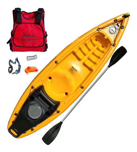 Kayak Simplo By Emp Nautica Incluye Caja De Pesca Combo Full