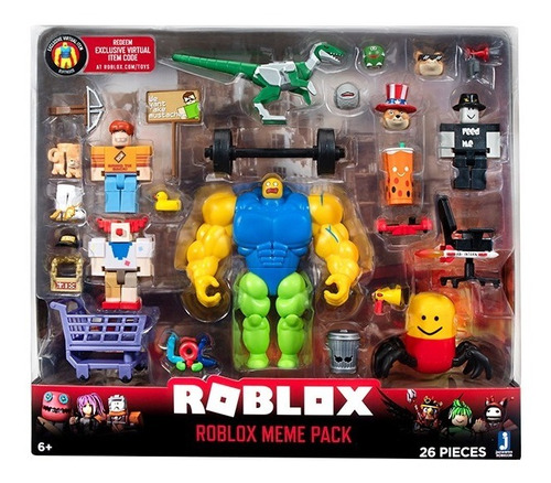 Roblox Meme Pack 26 Pcs Figuras C/acc Codigo Virtual 10760 F