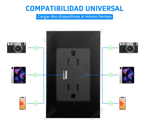 Tomada De Parede Wifi Inteligente Com Carregador Tipo Cy