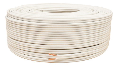 50m Cable Pot Duplex 2x12 Color Blanco, Capacidad 2'540 Watts, 20 Amperes, Material Antirrobo Cca, Pvc Antiflama 90°c