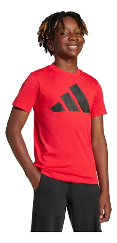Camiseta adidas Casual Essentials Niños Rojo Jc9664