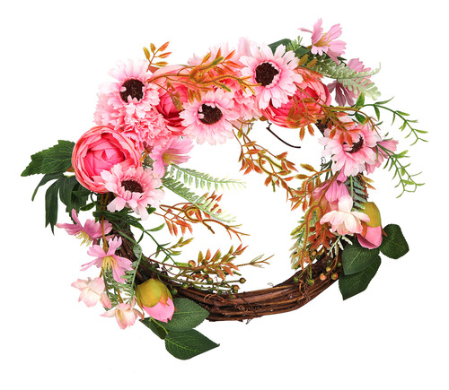 Corona De Flores De Imitación Artificial De Peonía Para CoLG