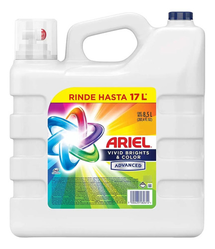 Ariel Vivid Detergente Liquido Para Ropa 8.5 L Msi