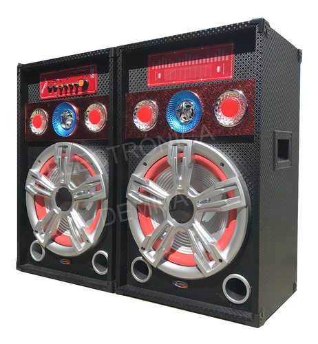 Par De Bafles Amplificados 10´´6500w Usb-sd-karaoke Potencia