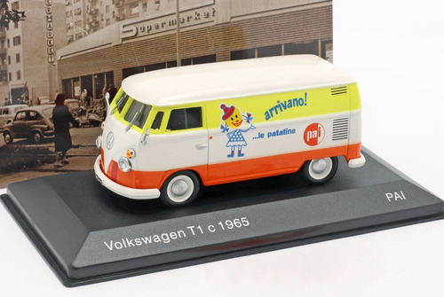 Kombi Vw Transporter Patatine Pai 1965 Escala 1:43 Precioso