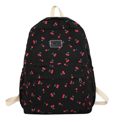 Mochila Kawaii Con Estampado De Cerezas For Mujer Niña Lind