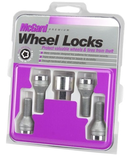 Perno, Mcgard 27216 Chrome Bolt Style Cone Seat Wheel Locks 