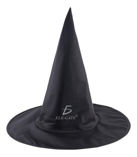 Sombrero Disfraz Bruja Negro Accesorio Halloween 