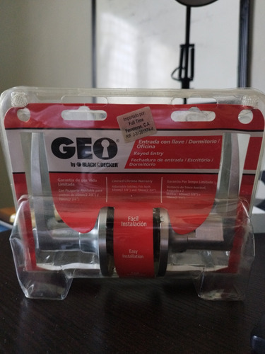 Cerradura Geo Black&decker Con 2 Llaves