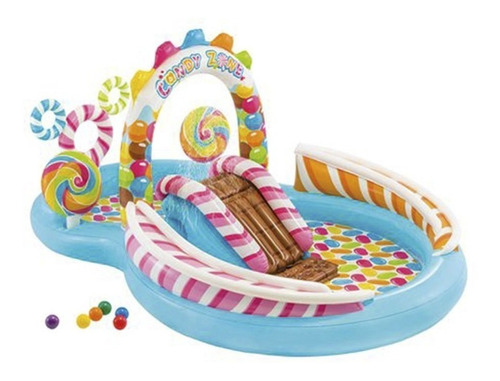 Centro De Juegos Acuáticos Intex Inflable Candy Zone Piscina