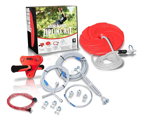 90 Pies Eagle Series Zipline Kit De Tirolina Niños Sis...