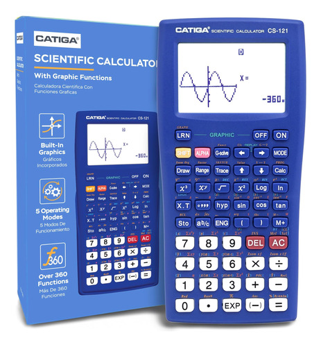 Calculadora Gráfica Cientifica Catiga Cs121 Azul