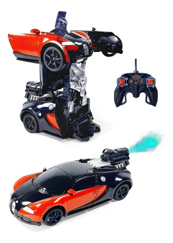 Auto Transformers Robot Control Remoto Pilas Luces Camión