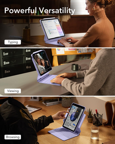 Funda Con Teclado Esr Para iPad Pro De 11 Pulgadas Con Sopor