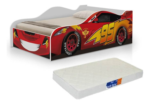 Mini Cama Berço Carro Infantil Personagens Com Colchão D20