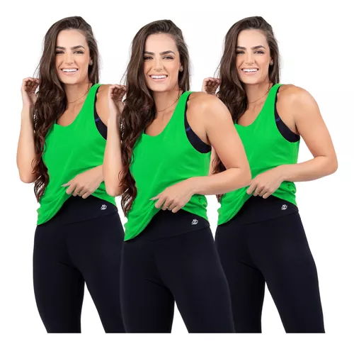 Fitmoda Regata Fitness Camiseta Feminina Nadador para Academia