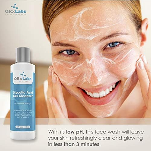 Lavagem Facial Com Ácido Glicólico Qrxlabs - Gel De Limpeza