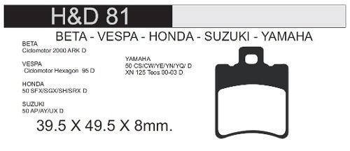 Pastilla Freno Fa 193 Gold Ceramic Piaggio Thiphoon (hd81)