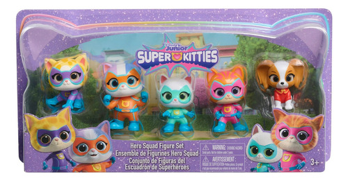 Set De 5 Figuras Super Kitties Disney Junior Hero Squad